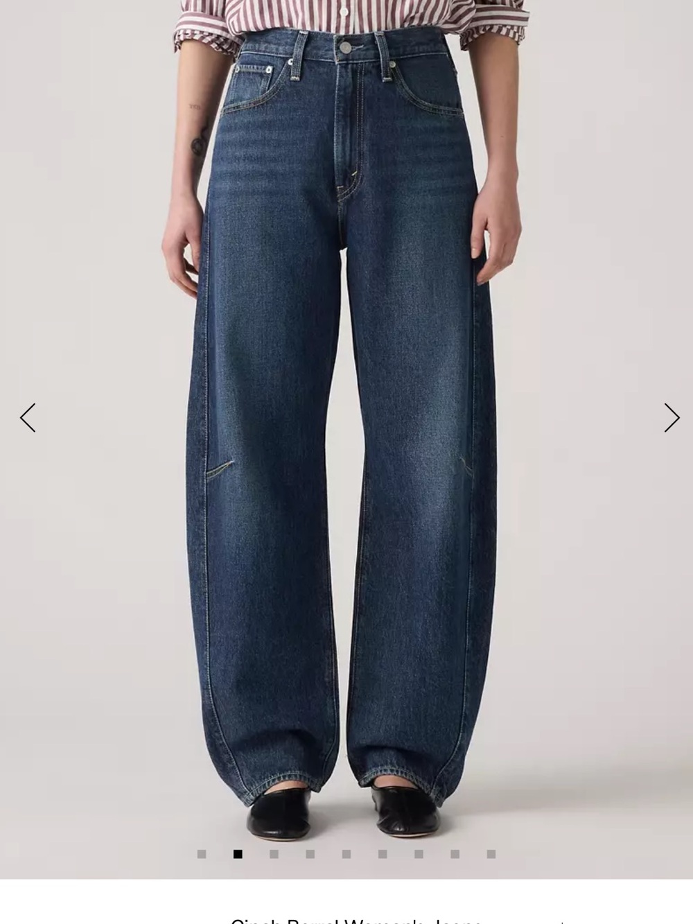 Levi's Cinch Waist Barrel Jeans
